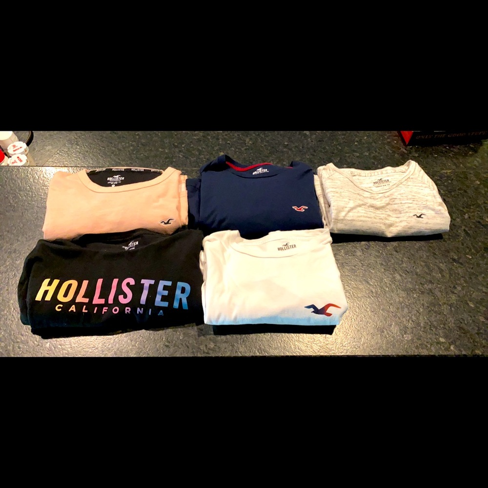 Five Hollister Shirts - Men’s Medium
